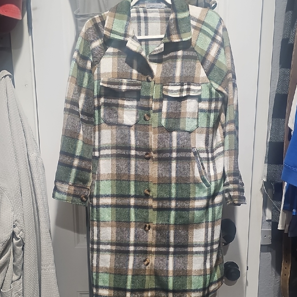 Plaid‎ Women's Coat